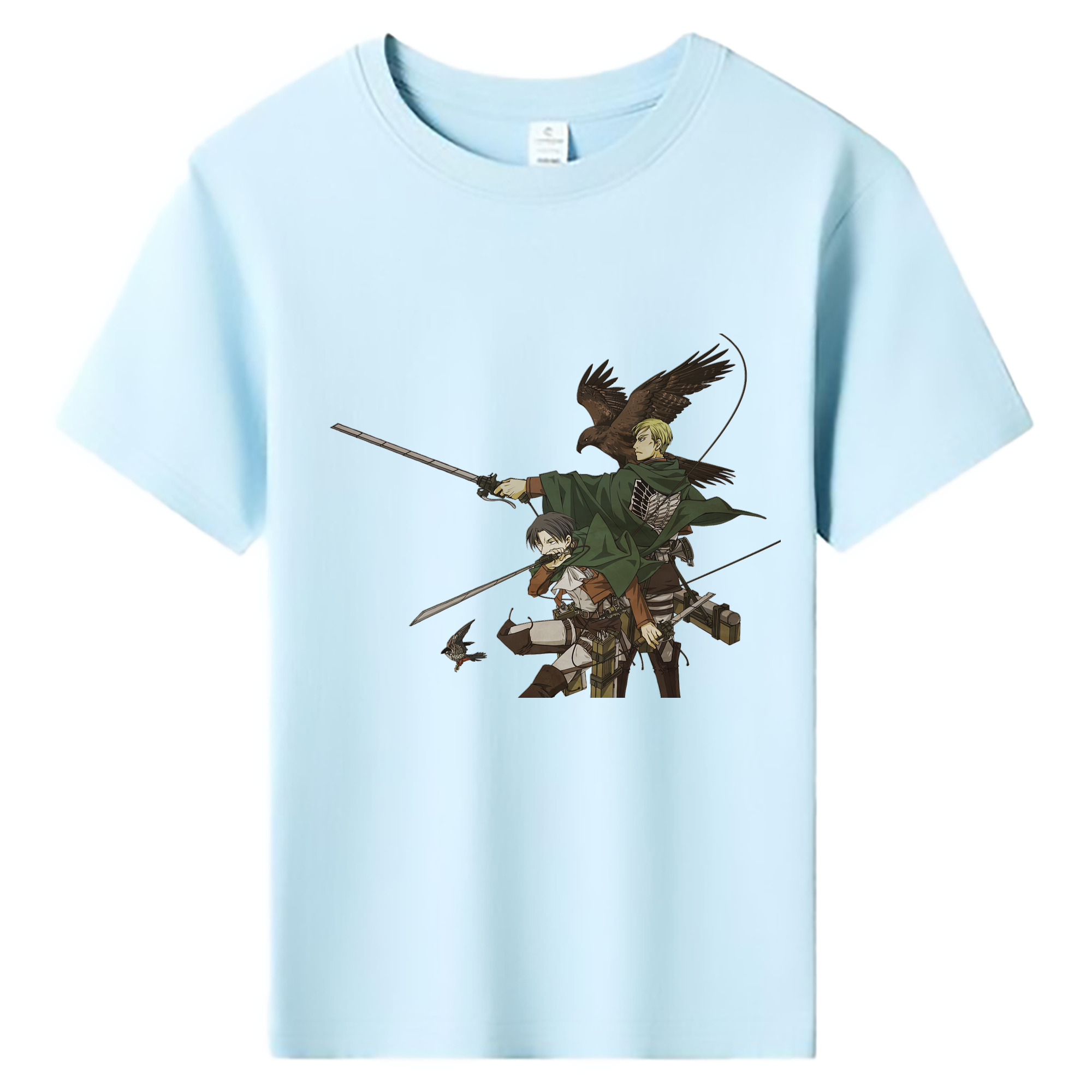 （画像用） 進撃の巨人 Attack on Titan 綿100％キッズTシャツ（フロントプリント）